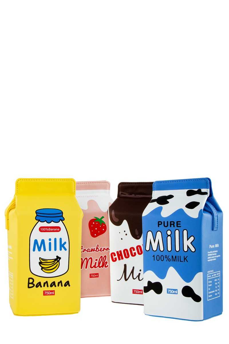 Milk Shape Novelty Bag
