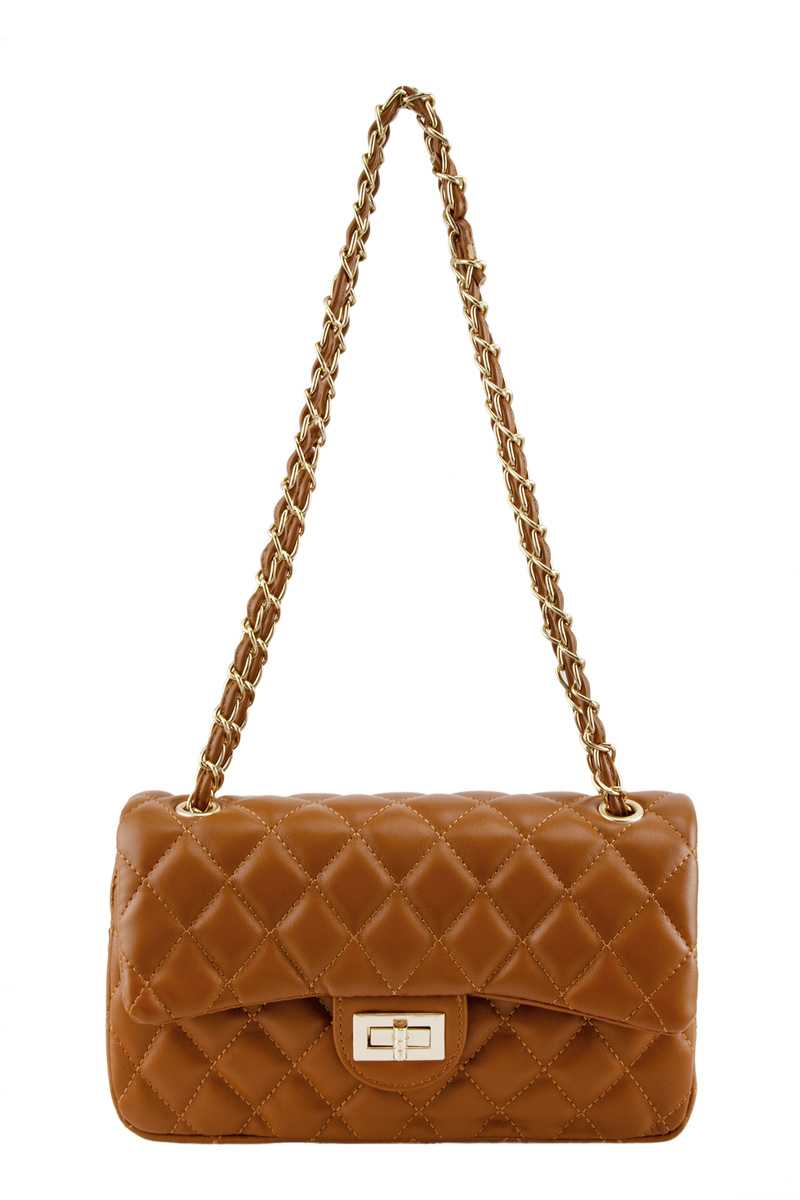 SMALL DIAMOND QUILTED CROSSBODY BAG