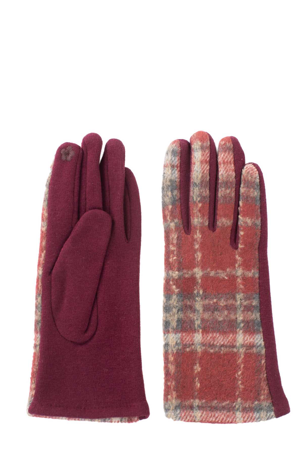 Multi Plaid Gloves