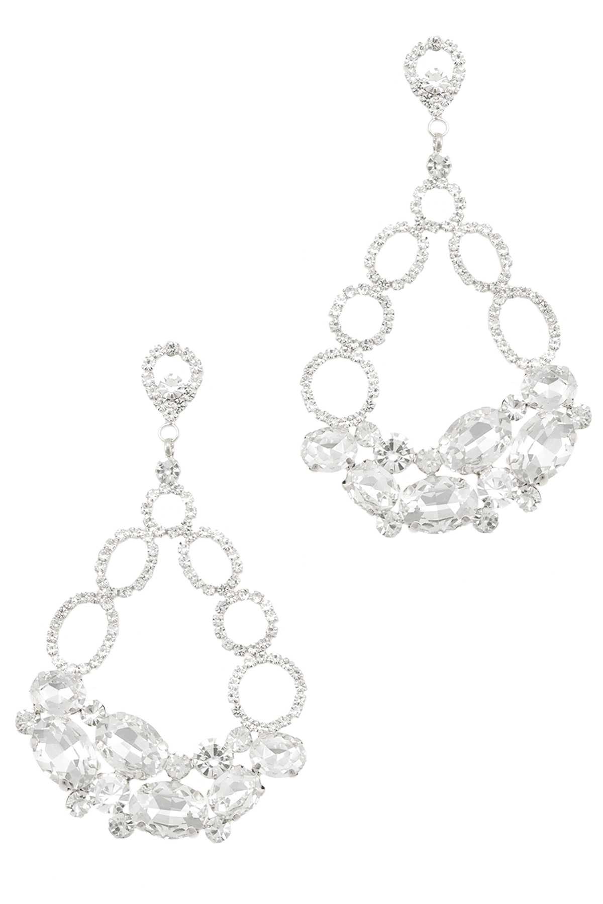 Crystal Accent Evening Party Earring