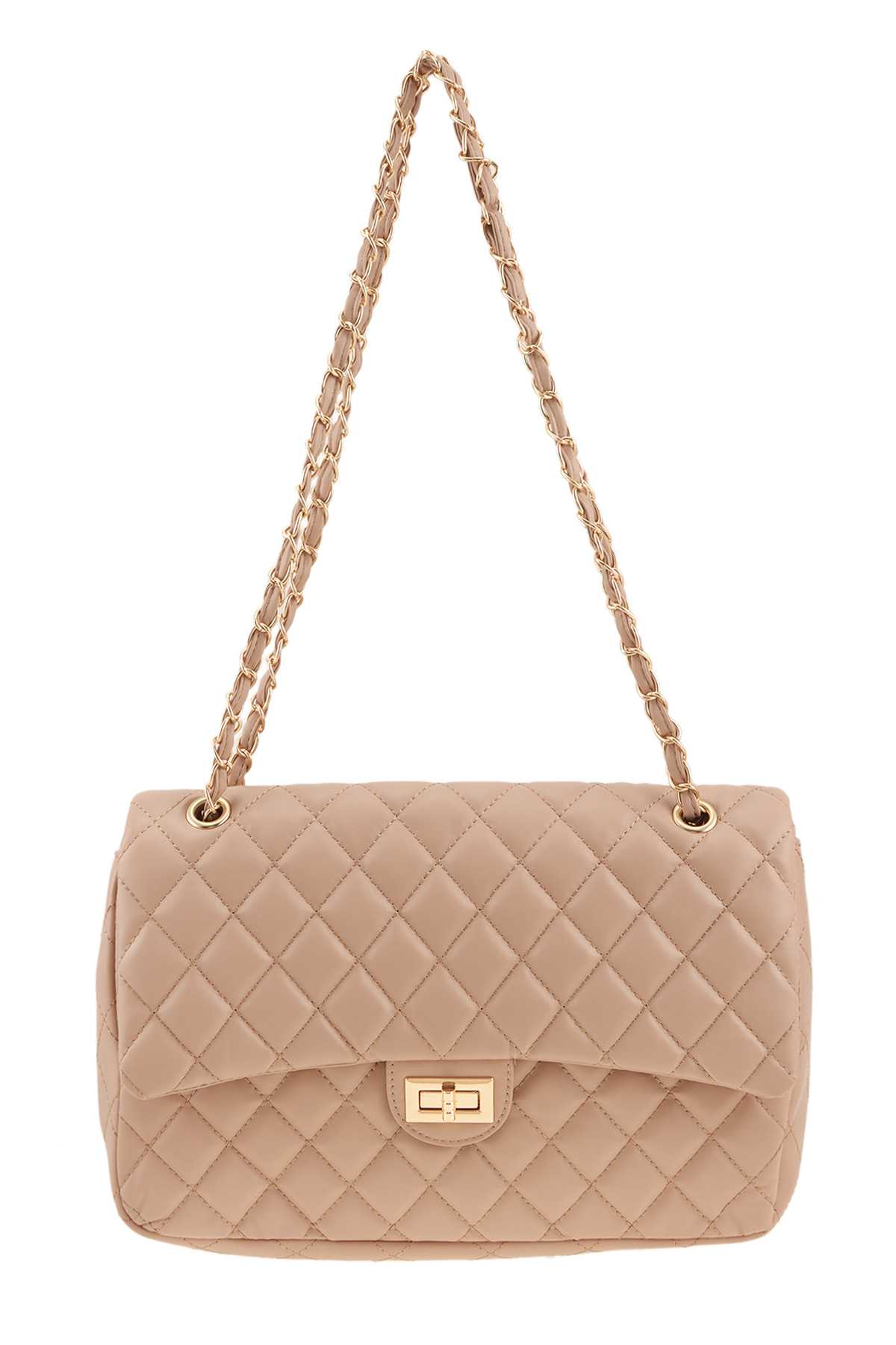 Large Diamond Quilted Crossbody Bag