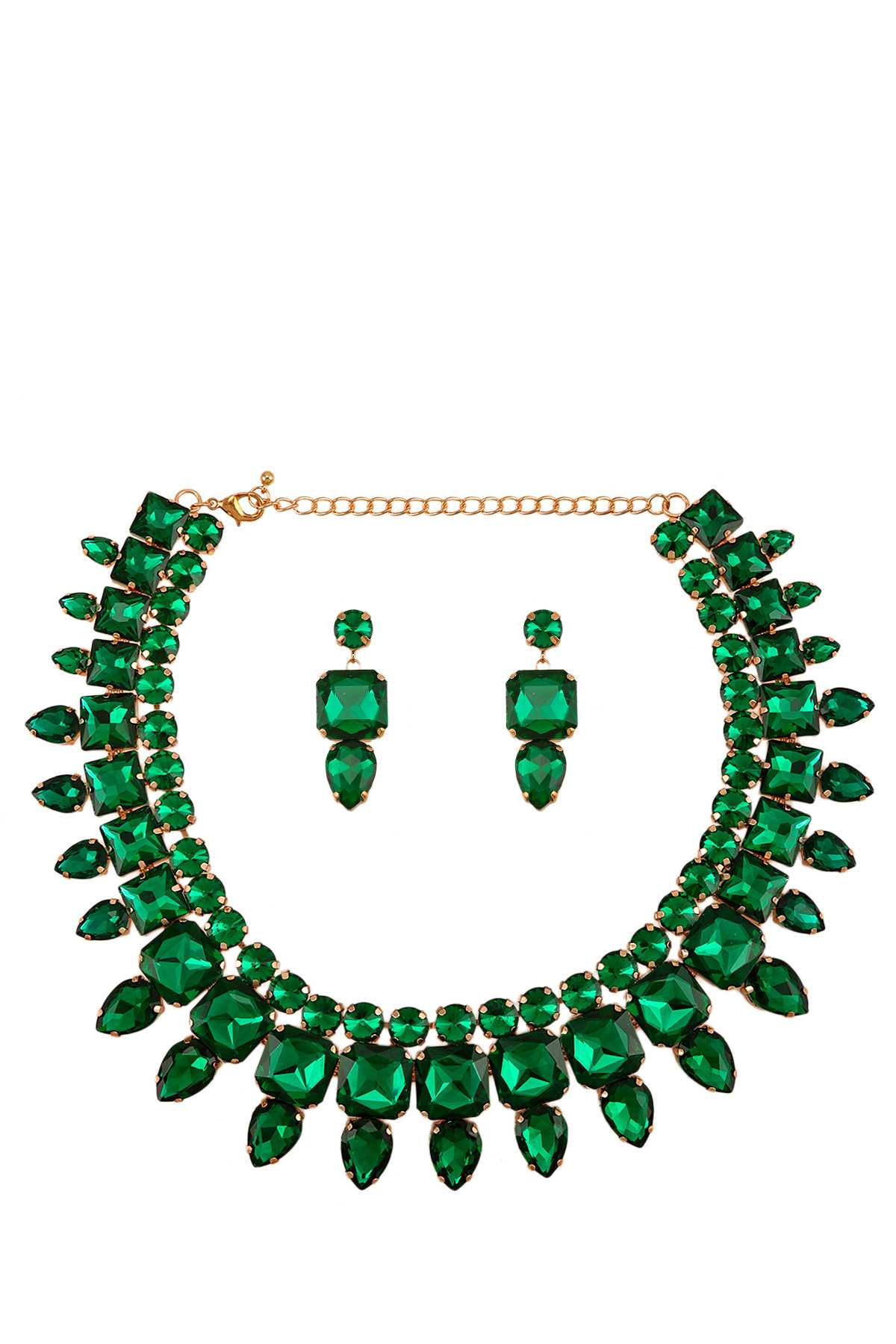 Multi Crystal Statement Necklace