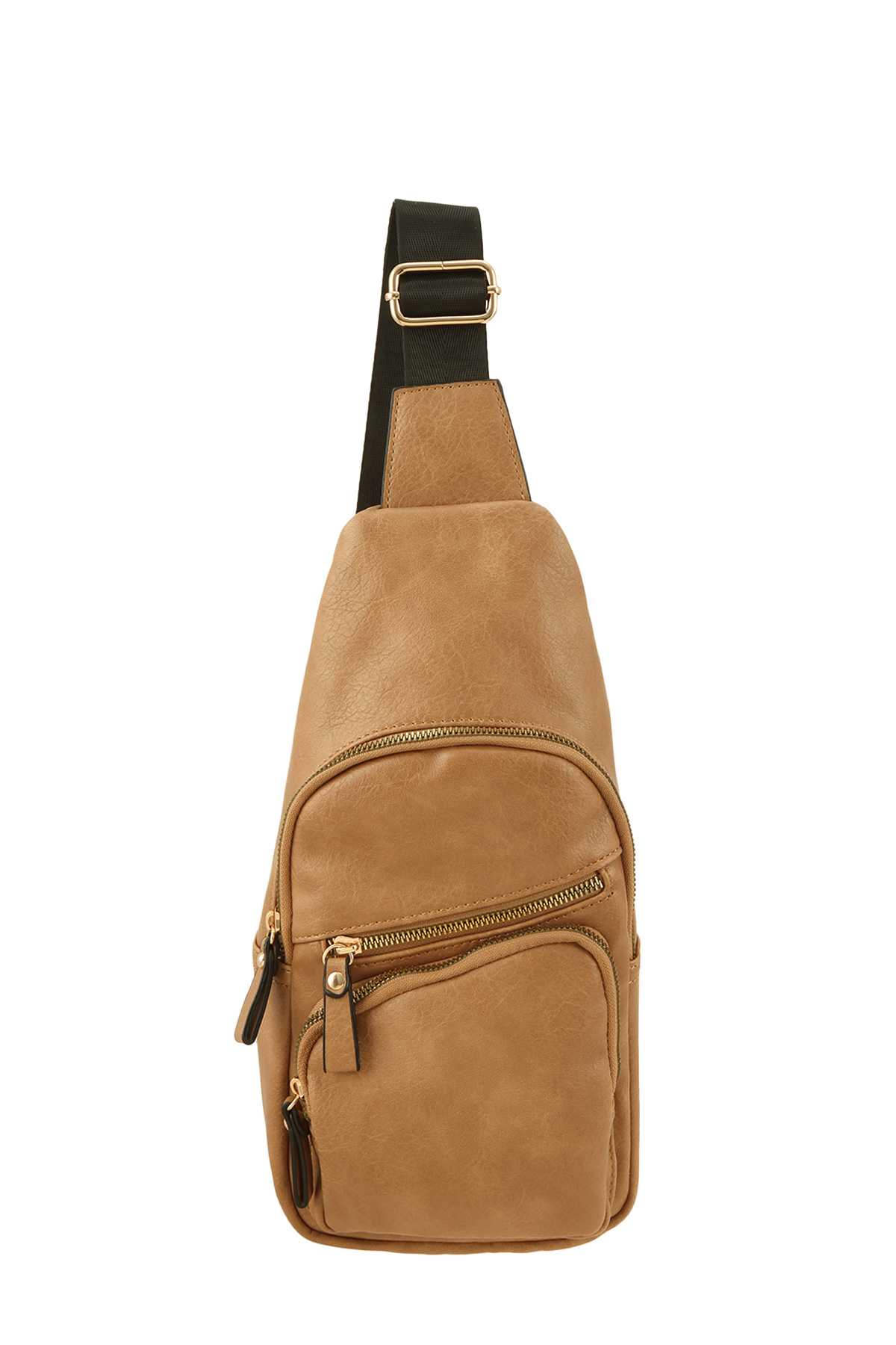 Leather Sling Crossbody Earphone Bag