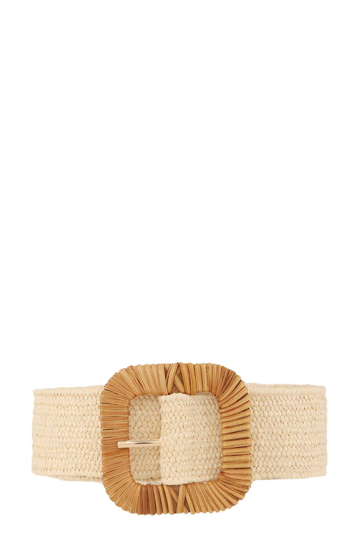 Straw Wrapped Round Rectangle Elastic Belt