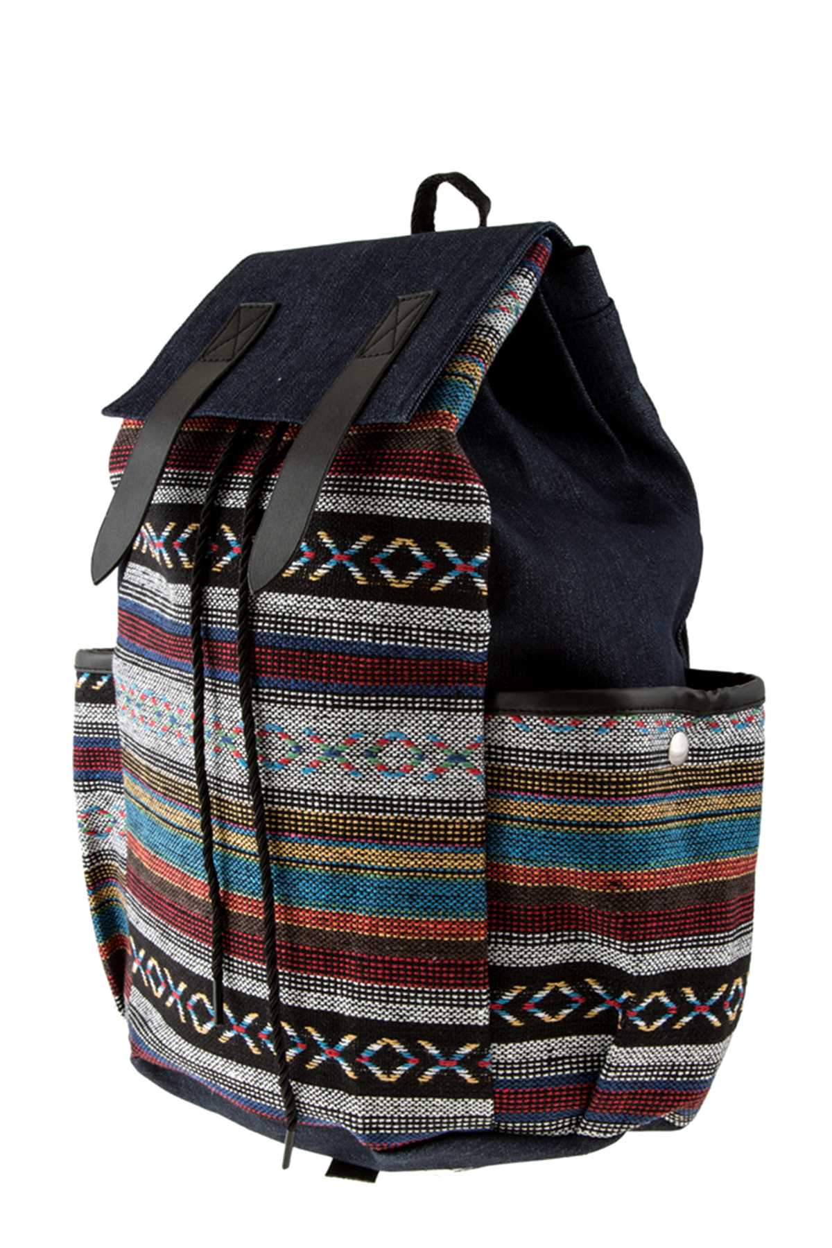 Embroidery Bohemian Denim Backpack