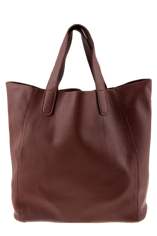 Top handle tote with pouch