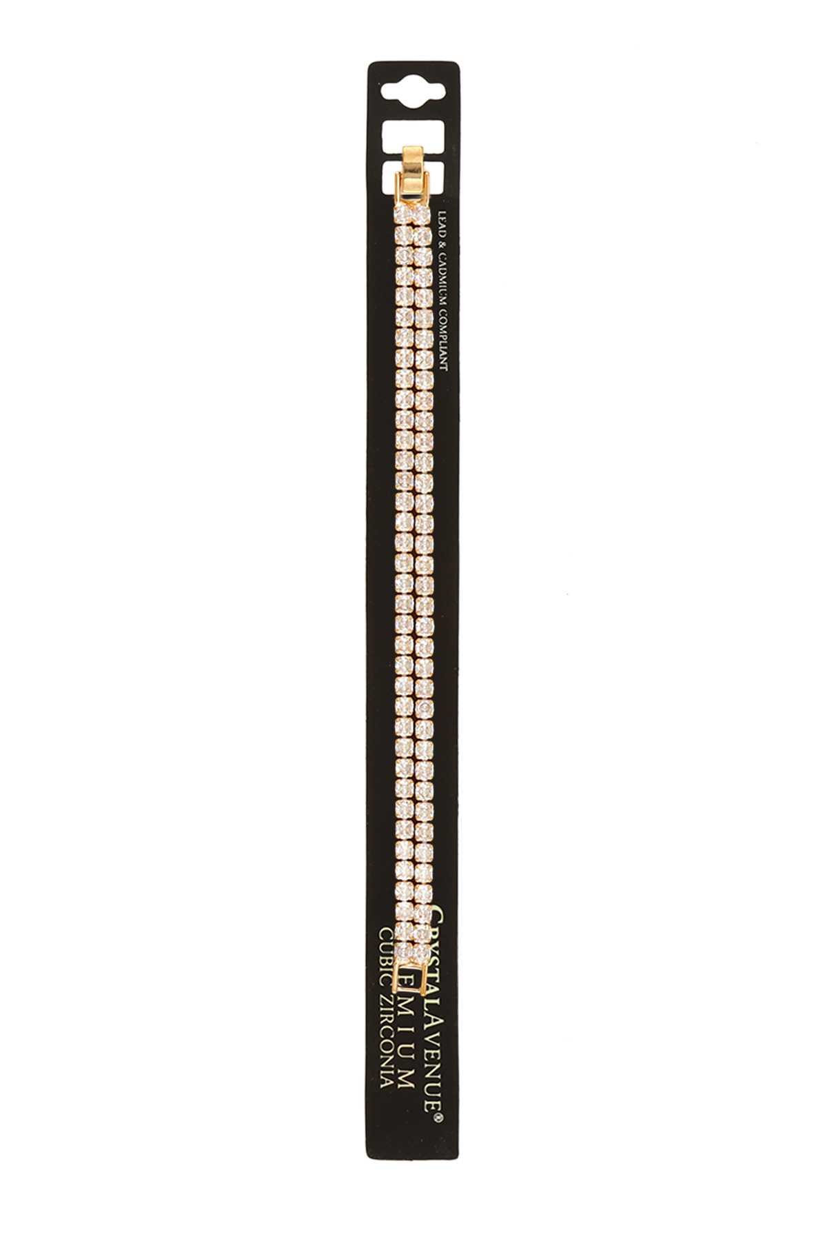 Metal Two Line Bracelet