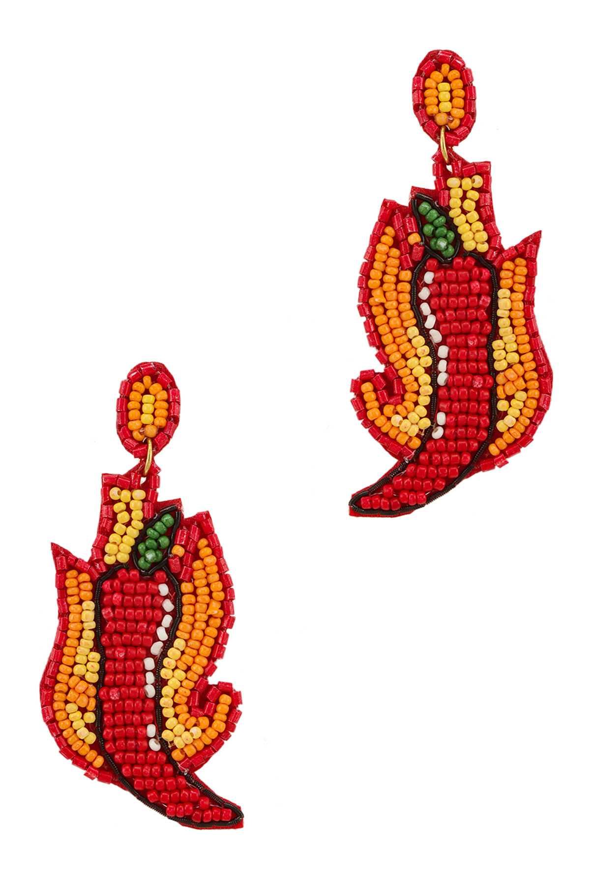 Chili Pepper Beads Dangle Earring