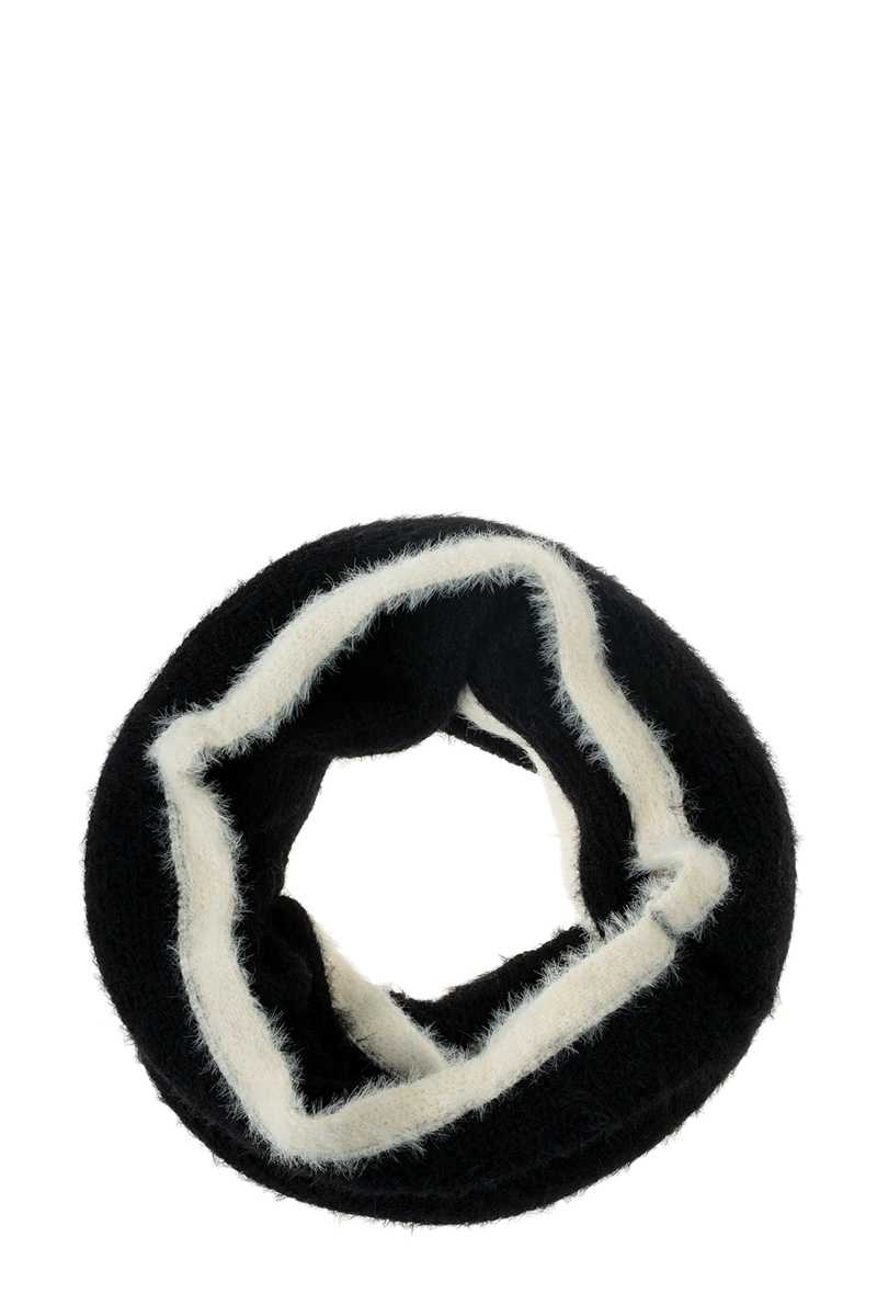 Two Tone Knitted Infinity Scarf