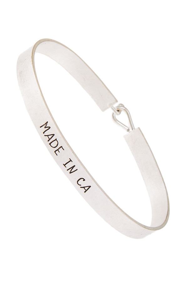 "Made in CA" delicate skinny bracelet