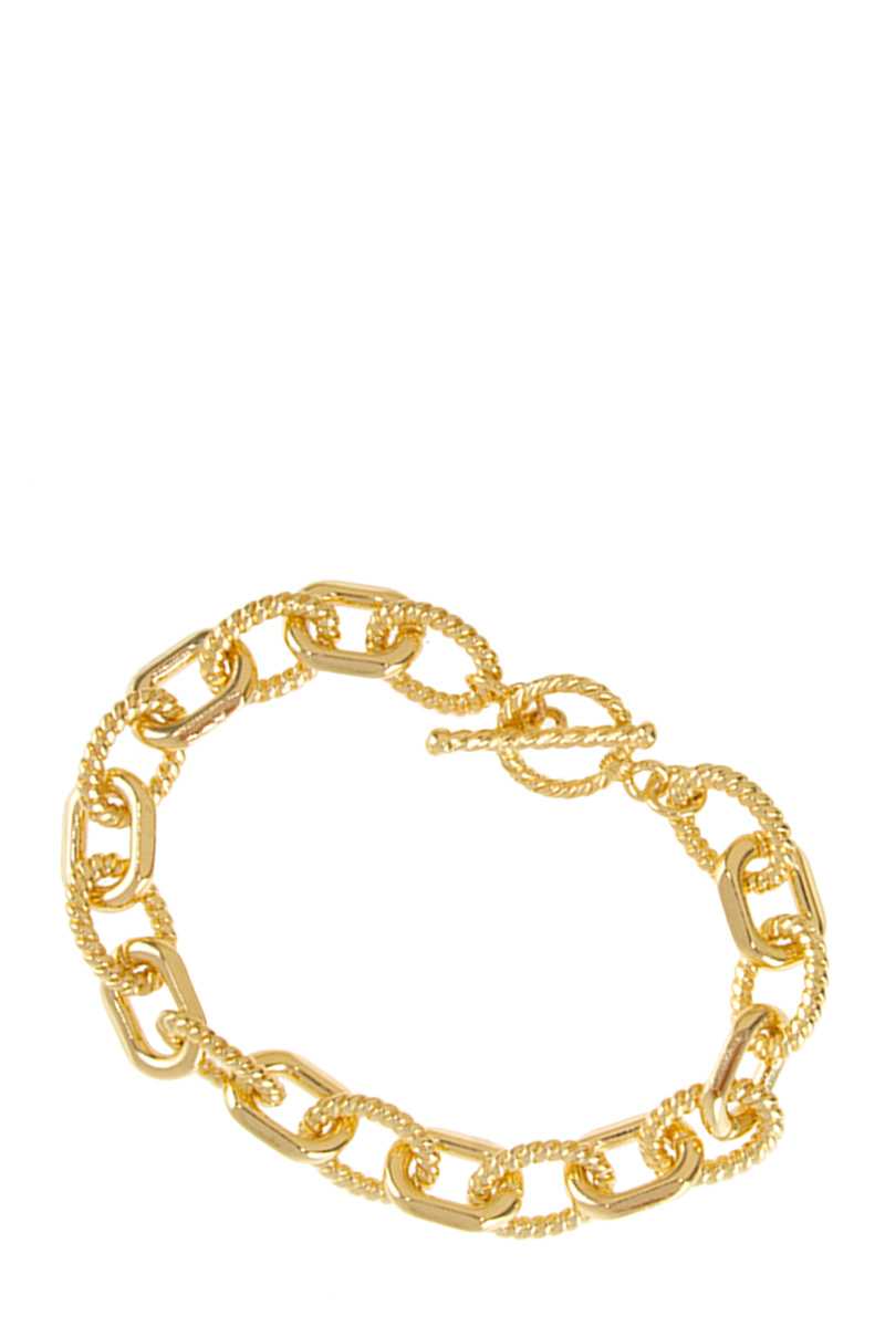 Textured Chain Linked Bracelet