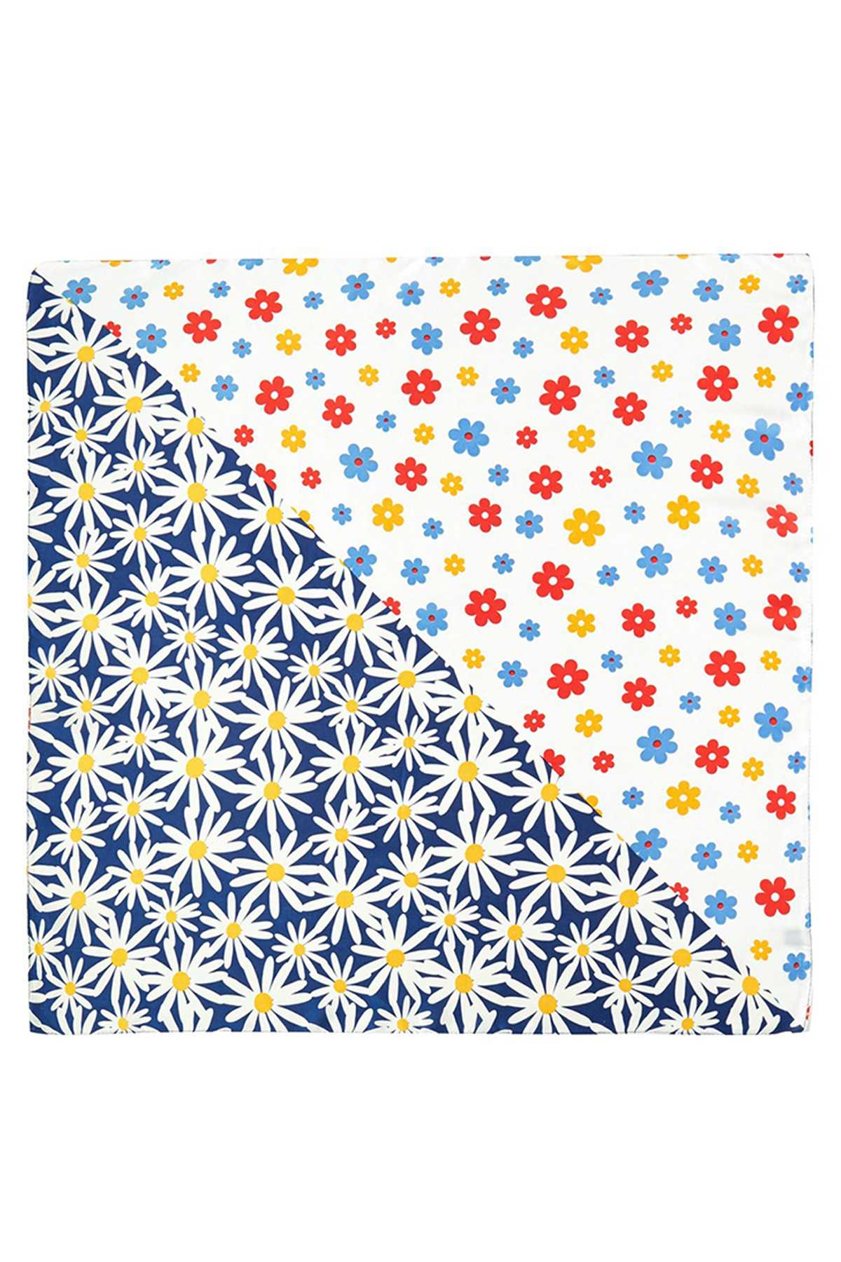 Multi Color Floral Print Bandana