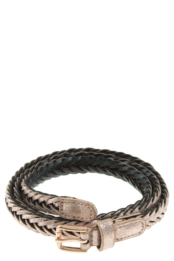 Top painted braided belt