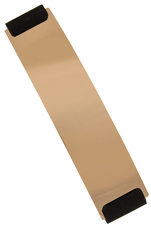 Polished metal bar elastic belt