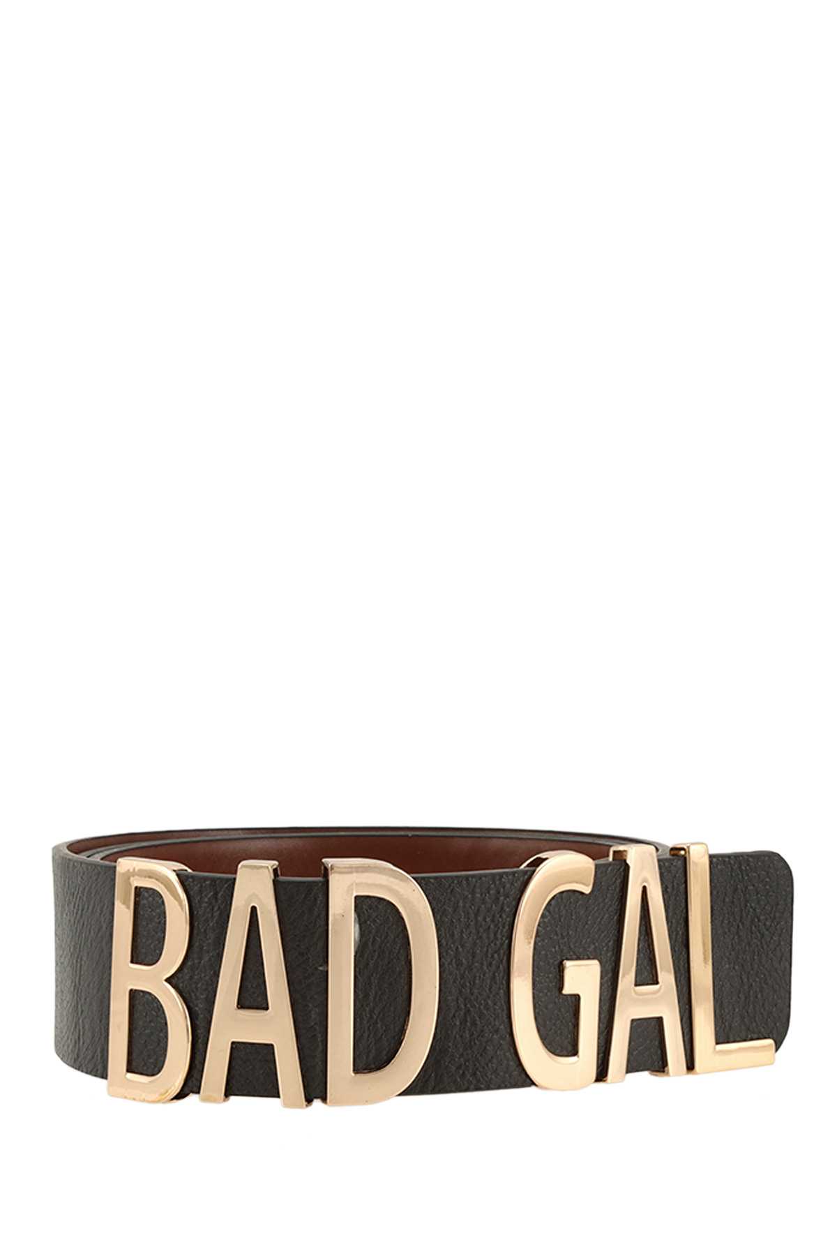 BAD GAL Buckle Faux Leather Belt