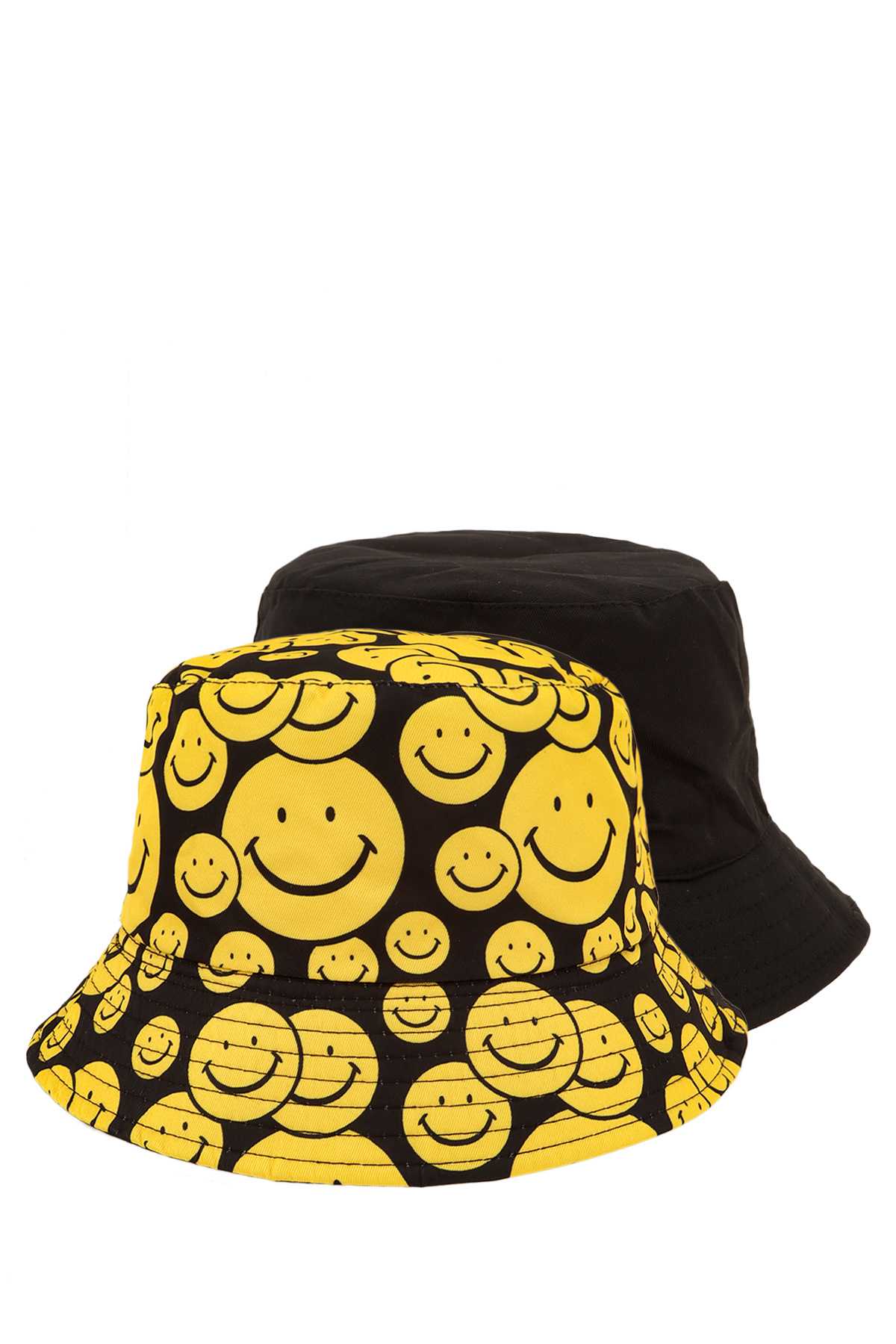 Smiley Face Reversible Bucket Hat