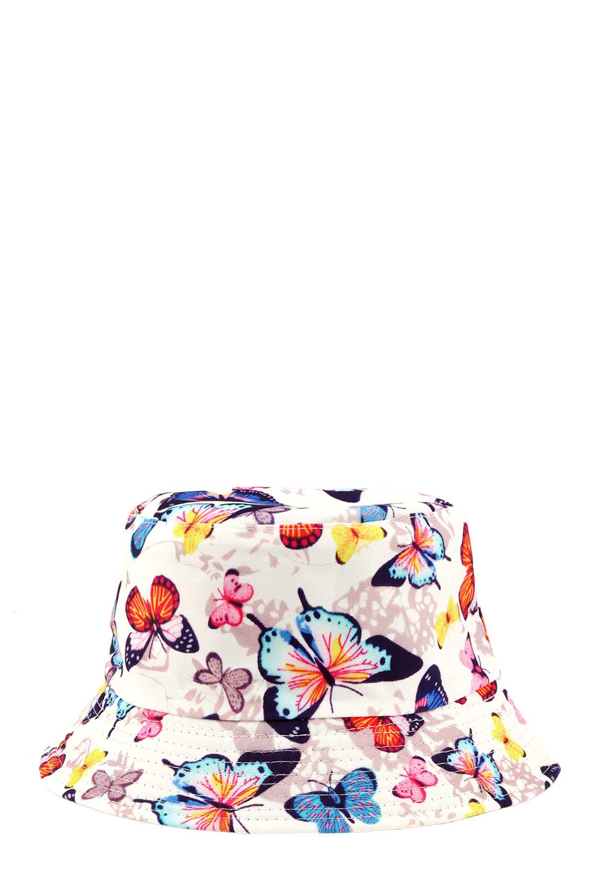 Multi Butterfly Print Bucket Hat