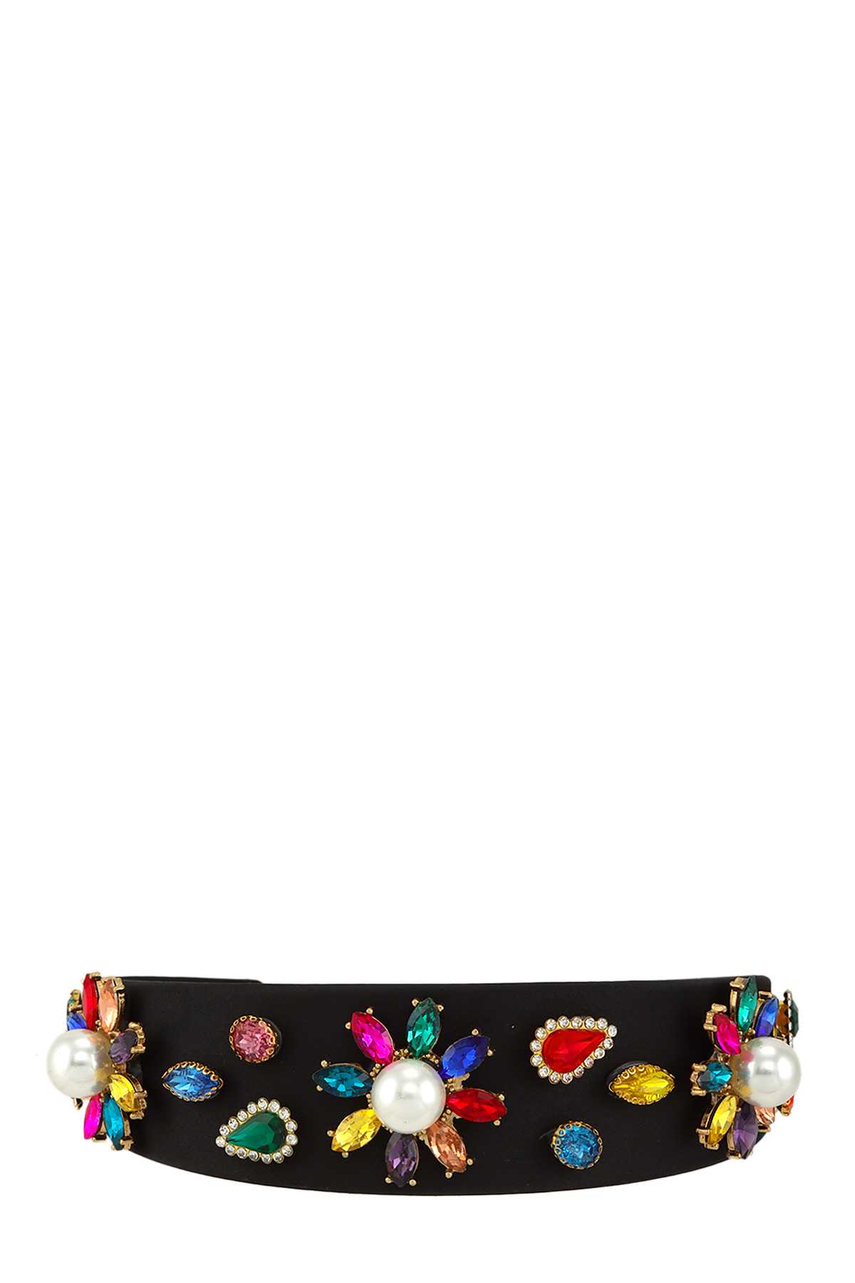 Floral Crystal Decorated Hair Band