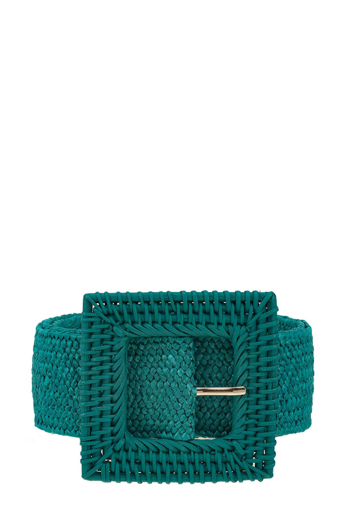 Colorful Straw Square Woven Elastic Belt