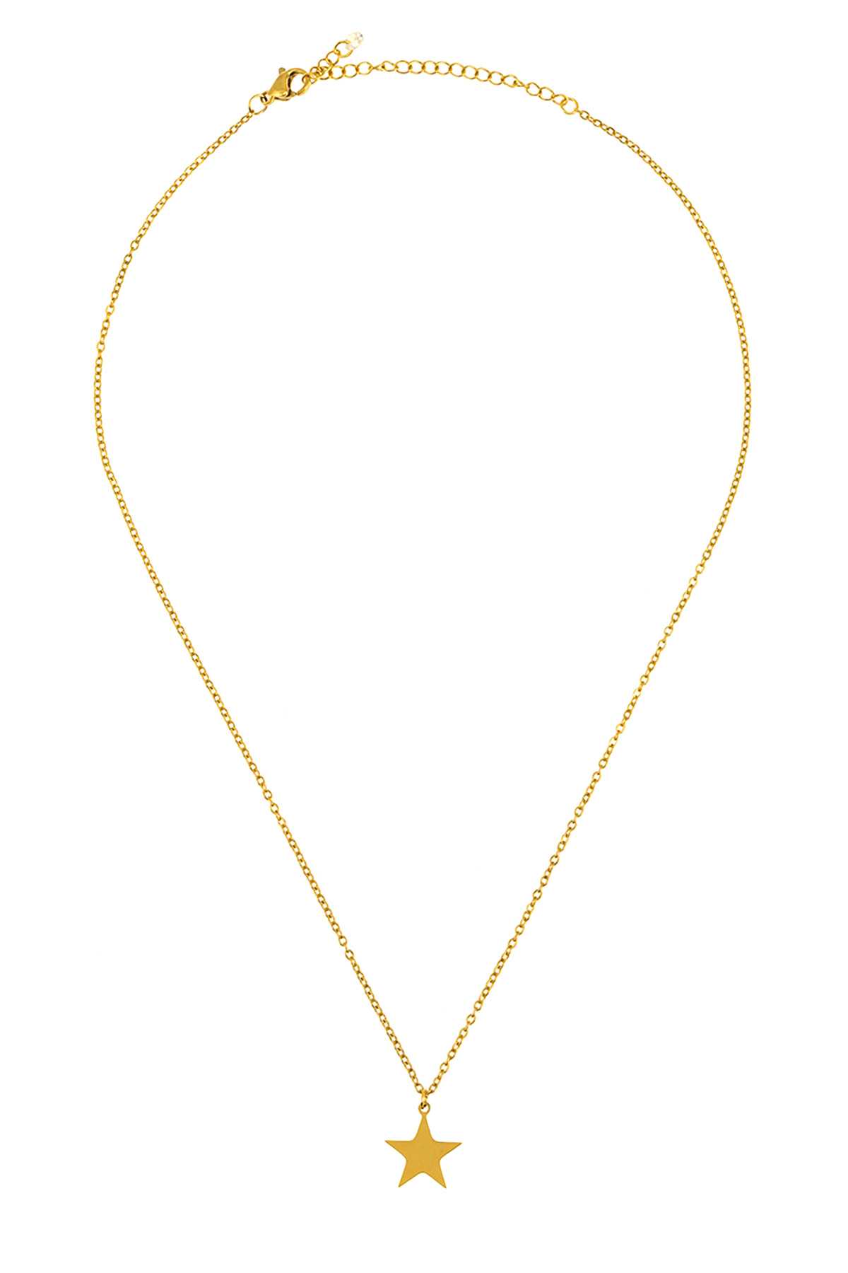 Gold Necklace With Star Pendant
