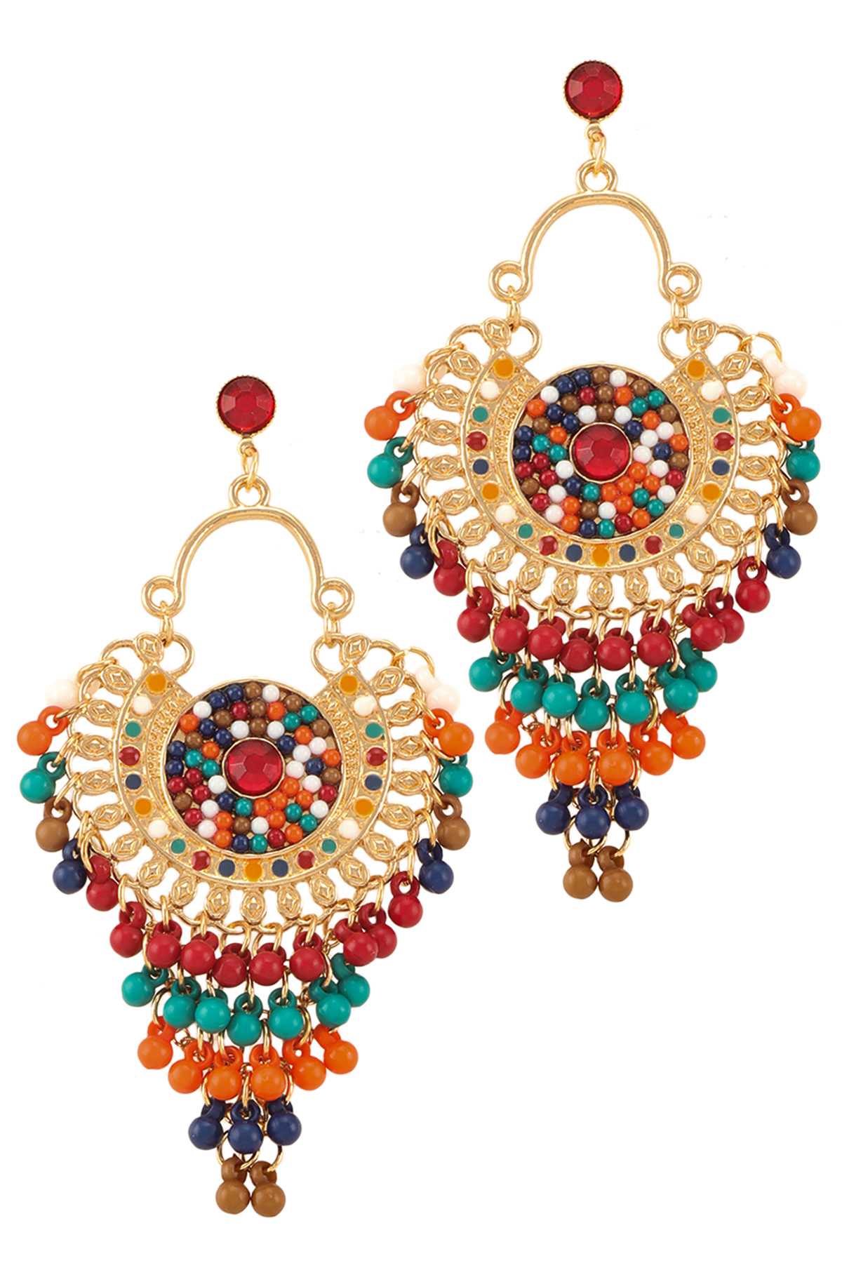 Colorful Beads Stud Earring
