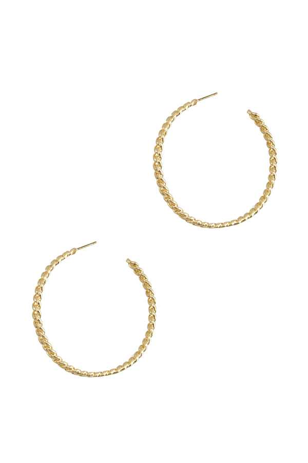 50mm Tight Chain Frontal Hoop Earring