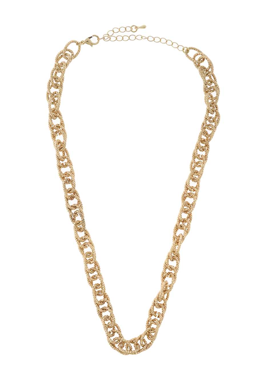 Textured Double Chain Necklace