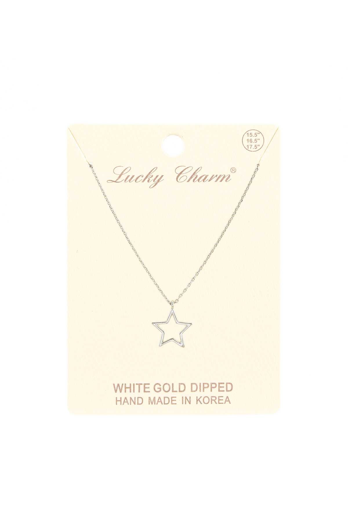 Gold Dipped Star Casting Pendant Necklace