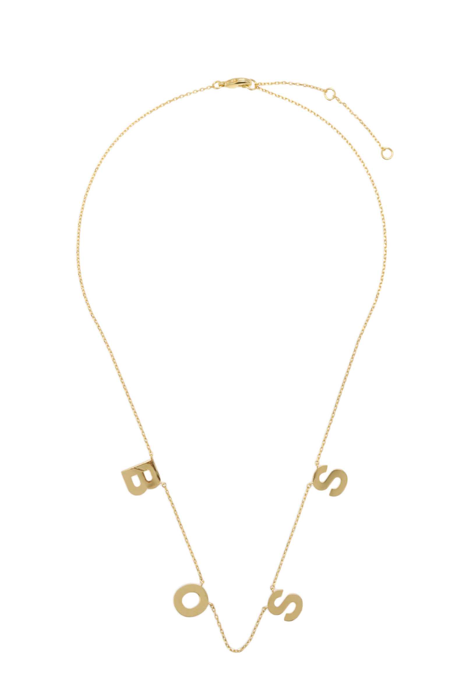 BOSS Linked Gold Dipped Necklace