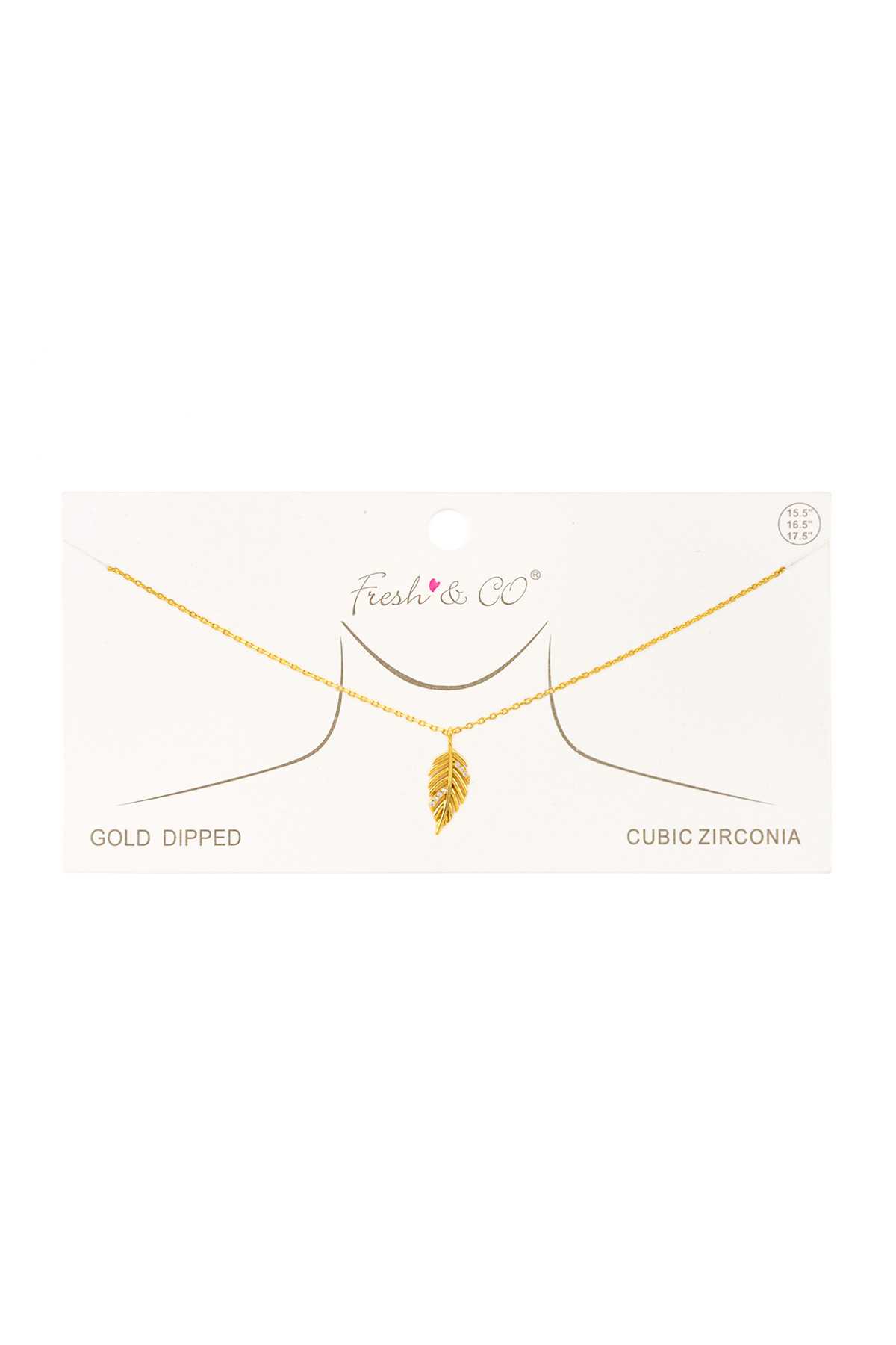 Gold Dipped Palm Leaf Pendant Bracelet