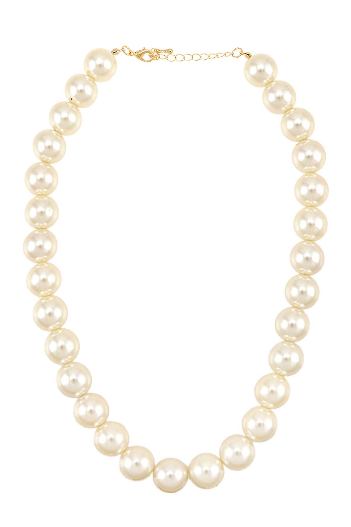 Gold Dipped Big Pearl Necklace