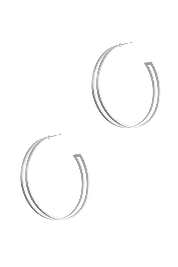 50mm Metal Cutout Hoop Earring