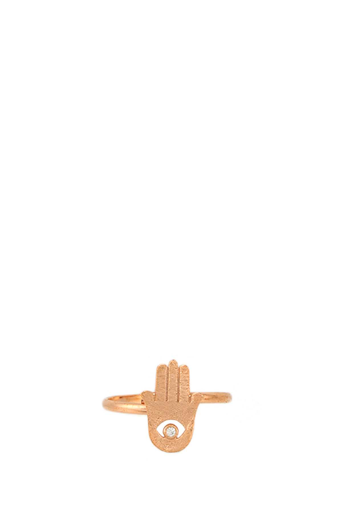 Rhinestone Hamsa Hand Ring