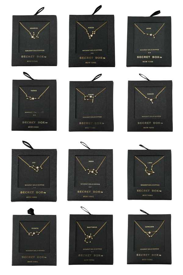 GOLD DIPPED HOROSCOPE ZODIAC SIGN NECKLACE
