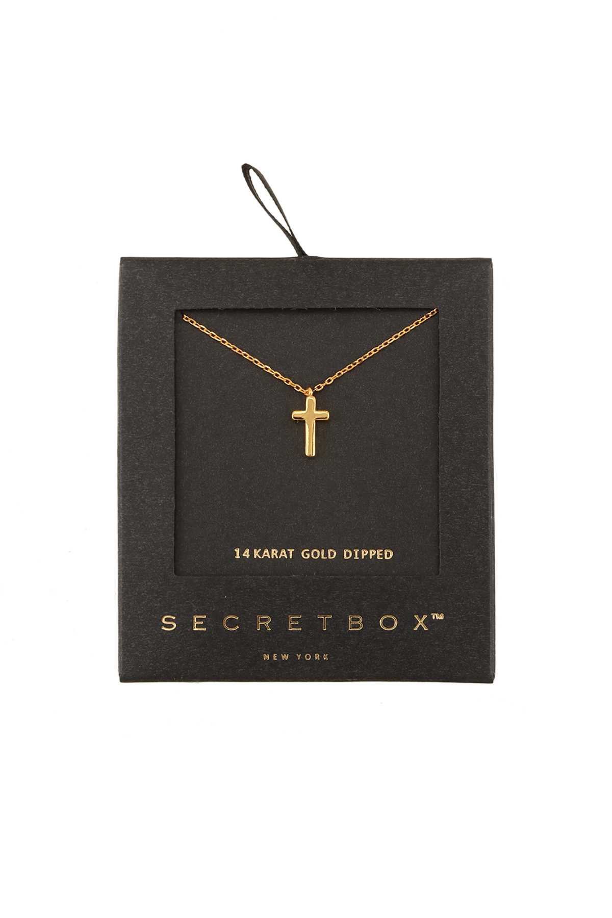 Gold Dipped Cross Pendant Necklace