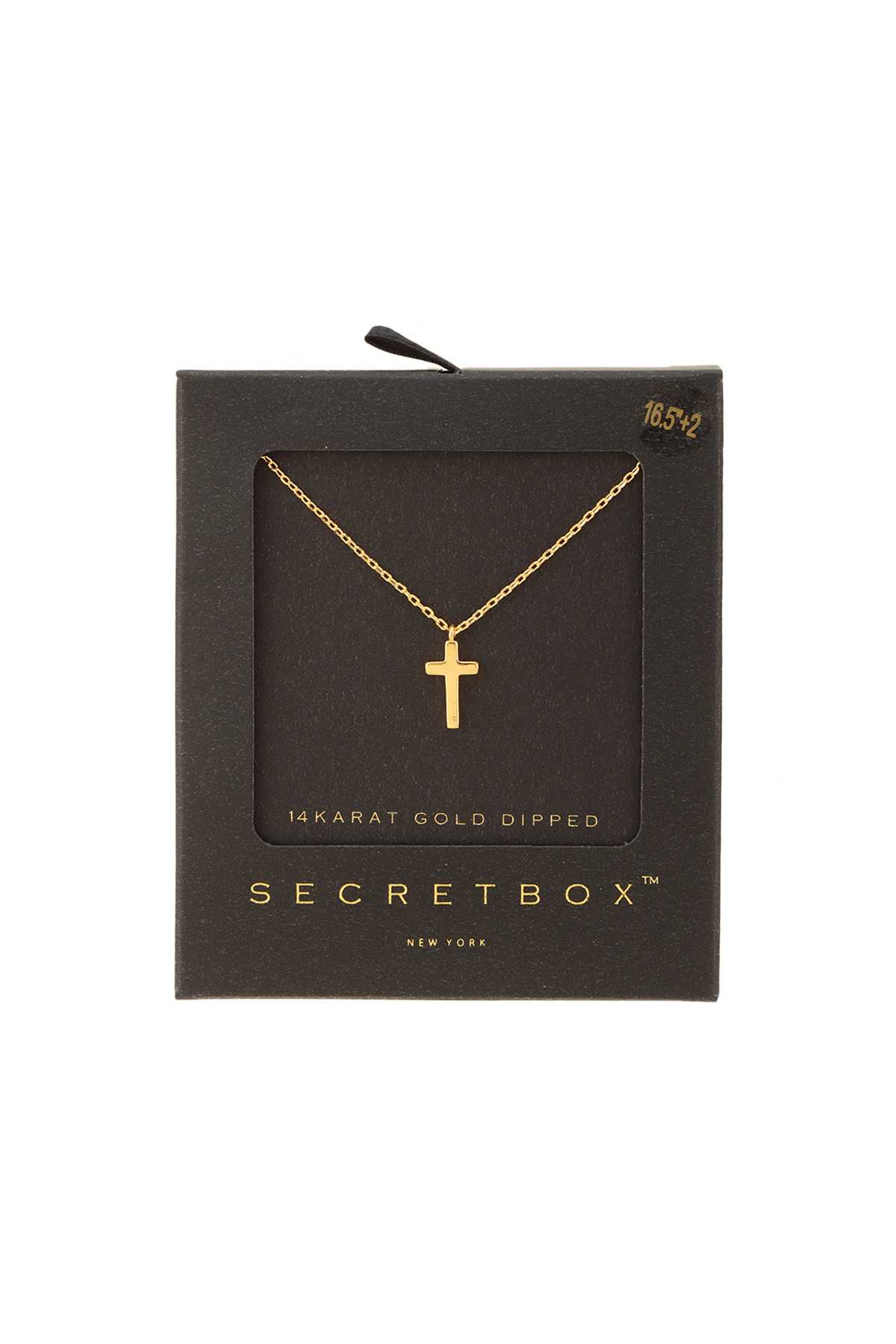 Gold Dipped Cross Pendant Necklace
