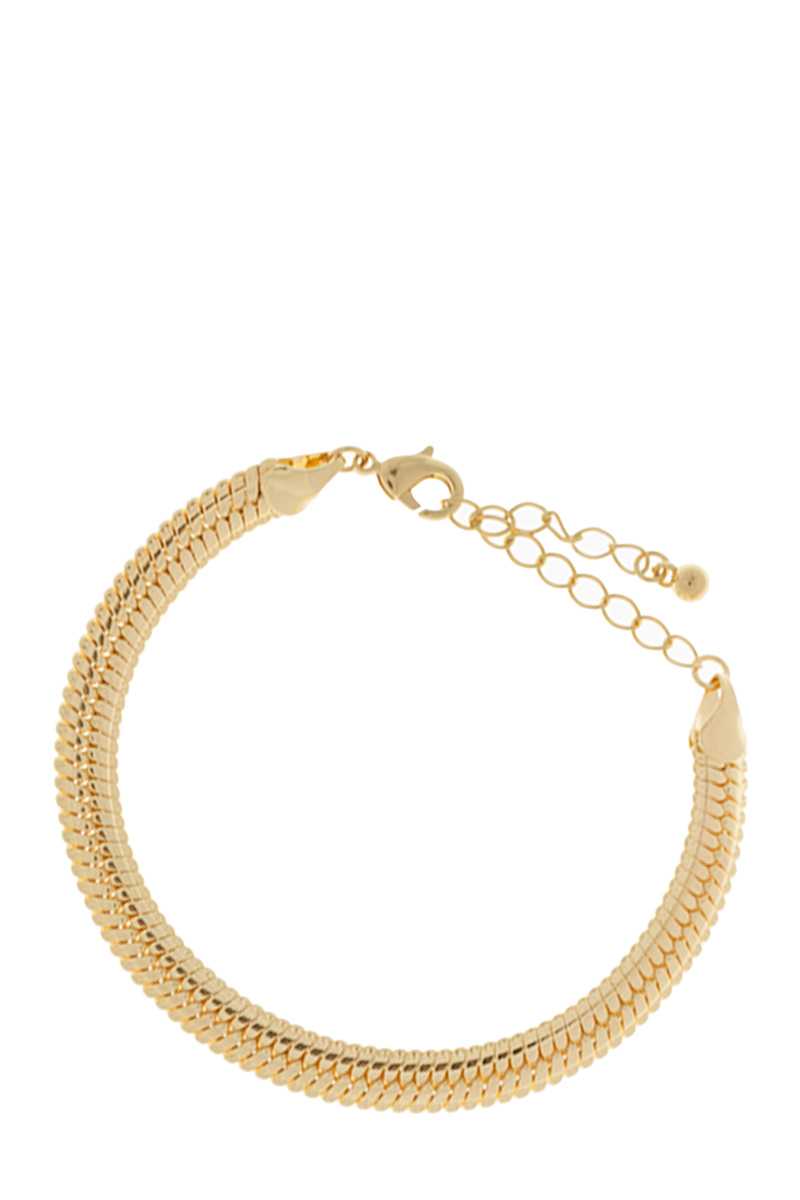 Decorative Herringbone Chain Bracelet