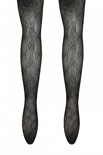 DOUBLE G HIGH WAIST SHEER LIGHT MESH STOCKING, (STYLE M-1)