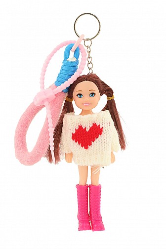 HEART SWEATHER DOLL CHARM KEY CHAIN