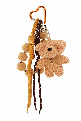 TEDDY BEAR PARACORD ROPE CHARM KEY CHAIN