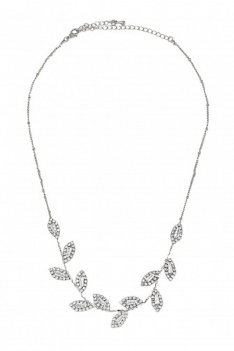 METAL LEAF CHARM NECKLACE