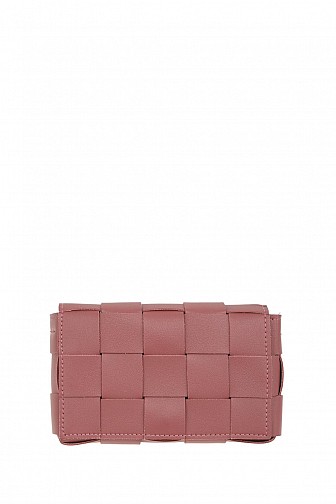 PU TIERED SQUARE CROSSBODY BAG