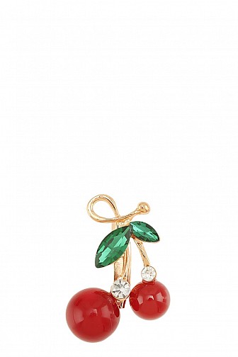 CHERRY PIN BROOCH