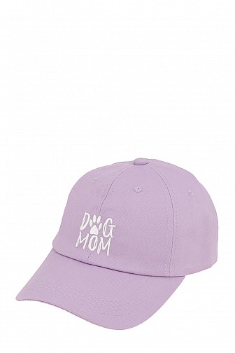 ''DOG MOM'' EMBROIDERY PIGMENT CAP