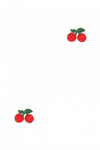 Mini Cherry Charm Stud Earring