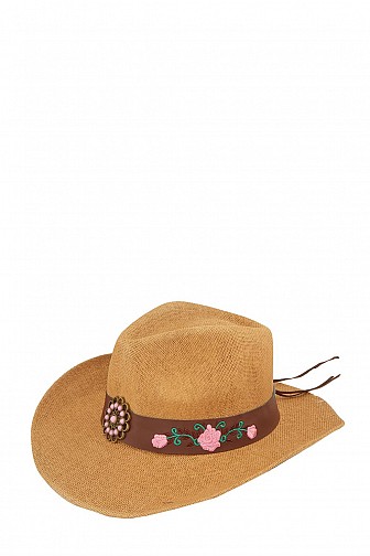 FLOWER PATTERN WESTERN COWBOY HAT