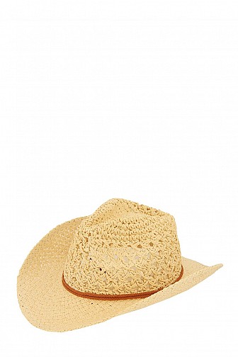 WOVEN STRAW COWBOY HAT