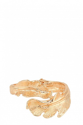 METAL LEAF CUFF BRACELET