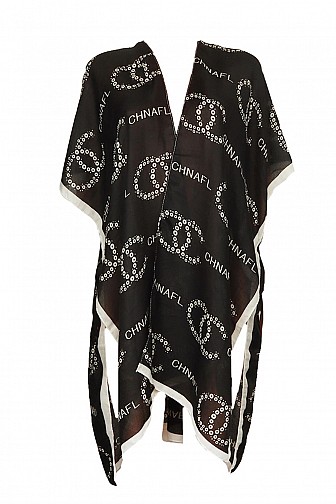 Lightweight 'Double C' Design Poncho