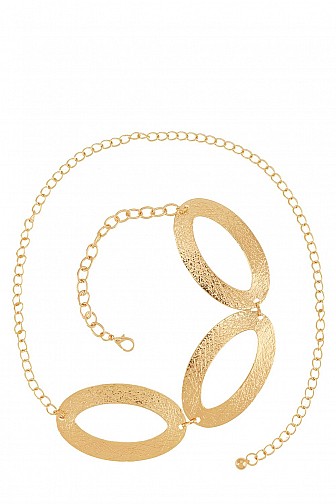 BIG STATEMENT OVAL LINKED CHAIN BELT